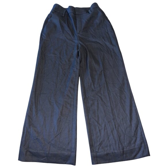 & Other Stories Paris Atelier Houndstooth Trousers US 4 Blue - Picture 3 of 10